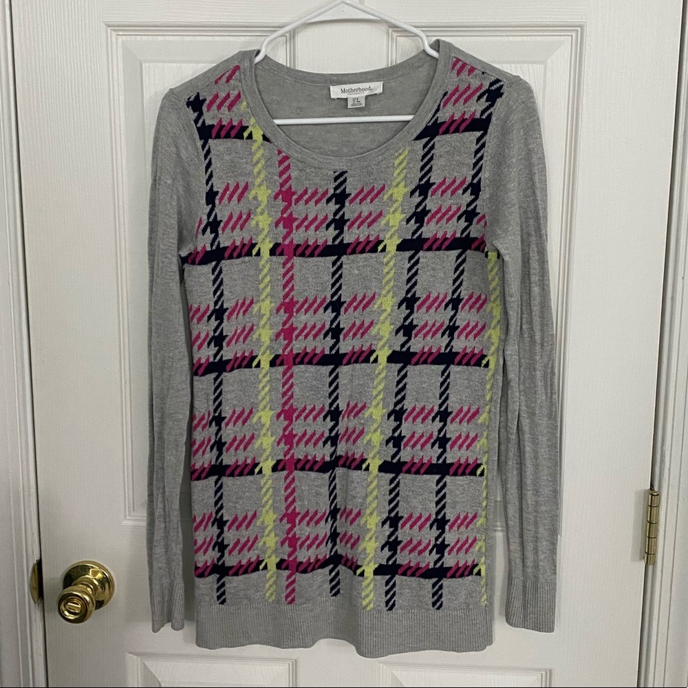 Motherhood Maternity hounds tooth sweater